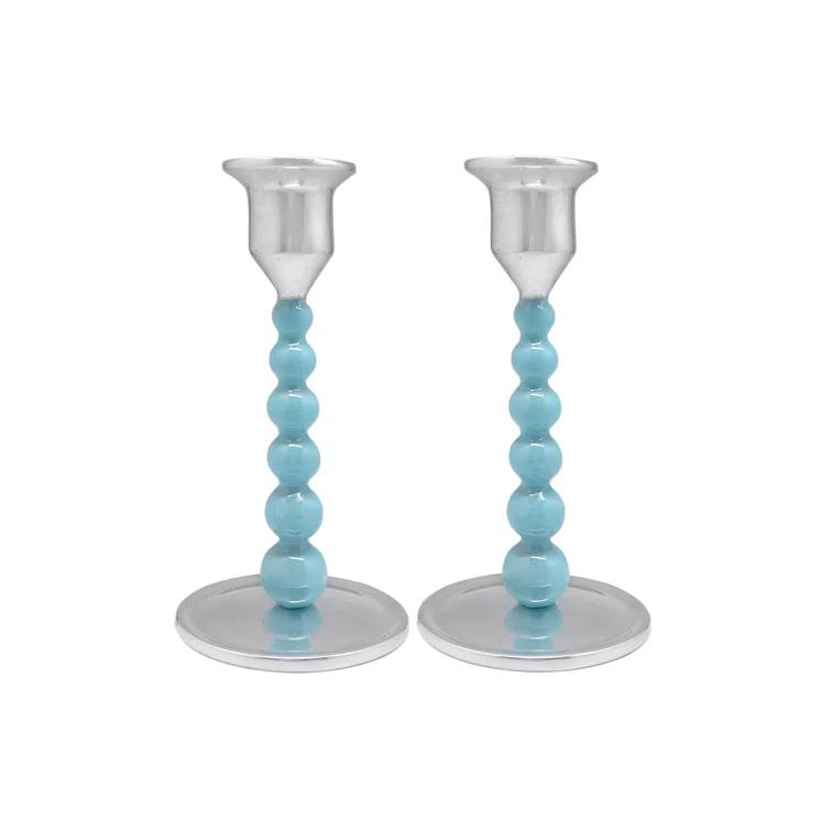 Aluminum Tabletop Candlestick (Set of 2)