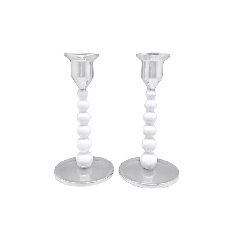 Aluminum Tabletop Candlestick (Set of 2)