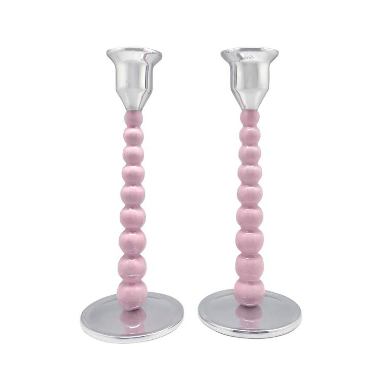 Mariposa Aluminum Tabletop Candlestick (Set of 2)
