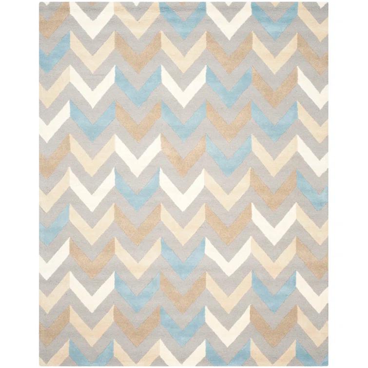 Safavieh Cambridge Hand Tufted Wool Chevron Rug