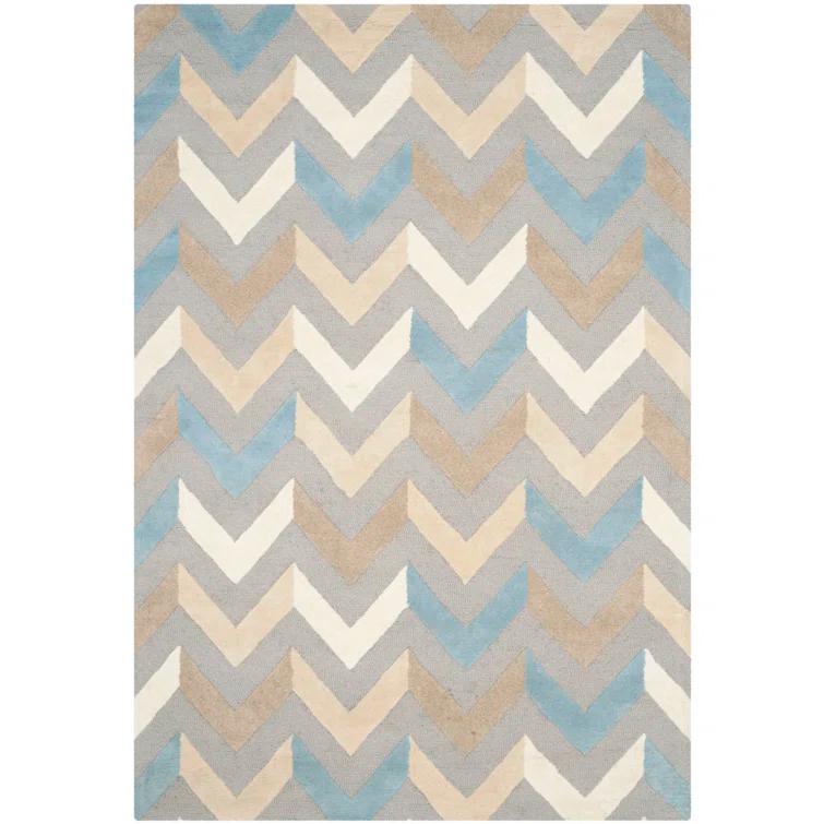 Safavieh Cambridge Hand Tufted Wool Chevron Rug