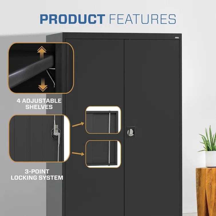 Sandusky Cabinets Sandusky Lee Elite 24" D x 46" W x 72" H, Steel Garage Storage Cabinet by Sandusky