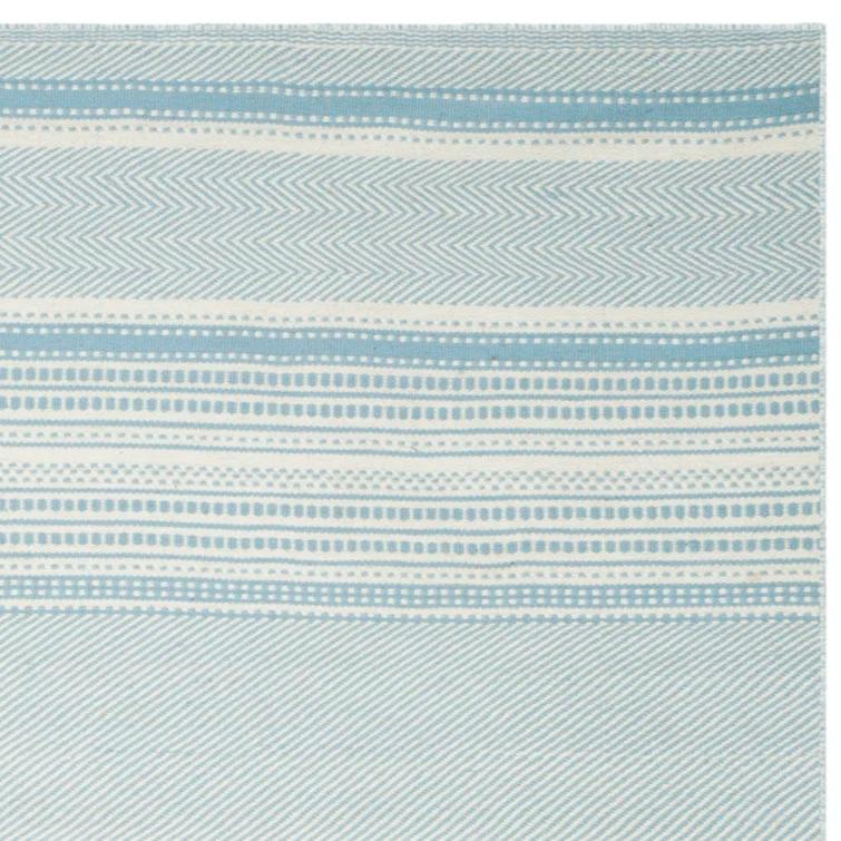 Grice Kilim Hand Woven Flat Weave Wool Striped Rug
