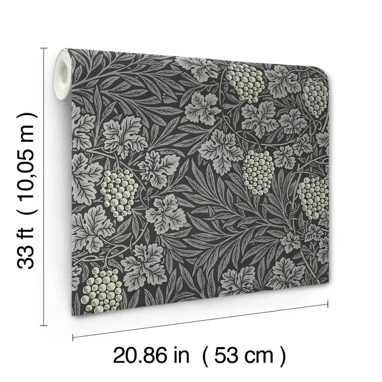 Vine Modern Floral Wallpaper