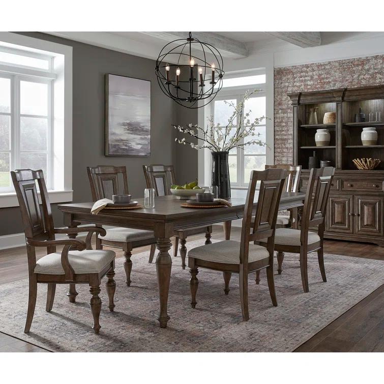 Pulaski Furniture Woodbury Wooden Side Chair in Cowboy Boots Brown (Set of 2)