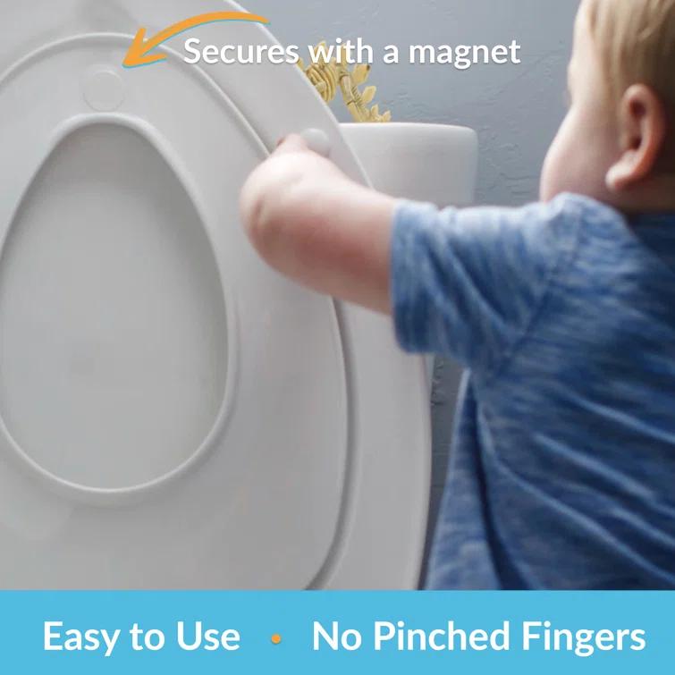 NextStep2 Round Slow Close Toilet Seat with Built-In Potty Training Seat