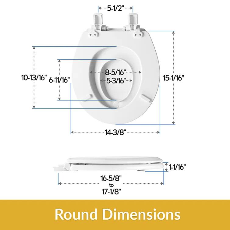 NextStep2 Round Slow Close Toilet Seat with Built-In Potty Training Seat