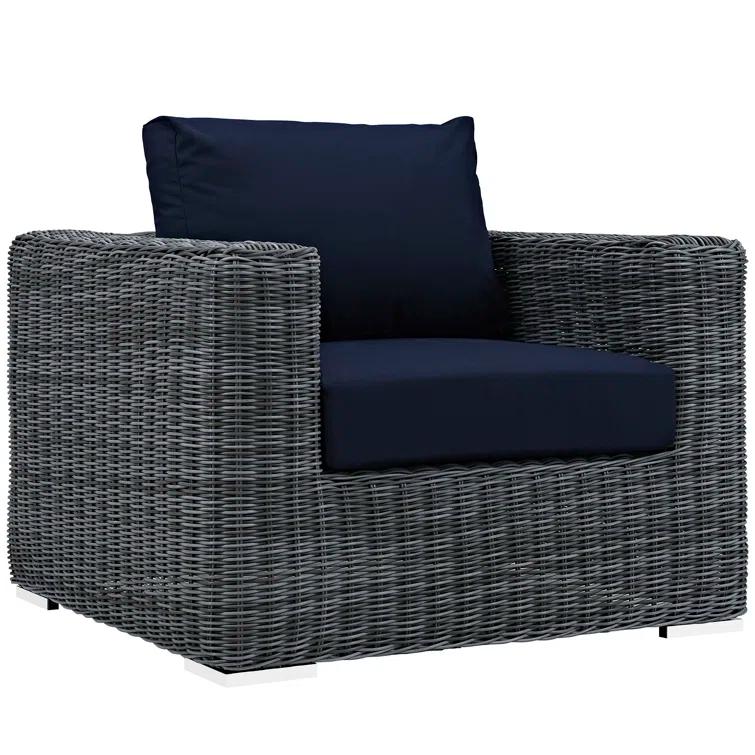 Modway Invite 3 Piece Outdoor Patio Sunbrella Sectional Set