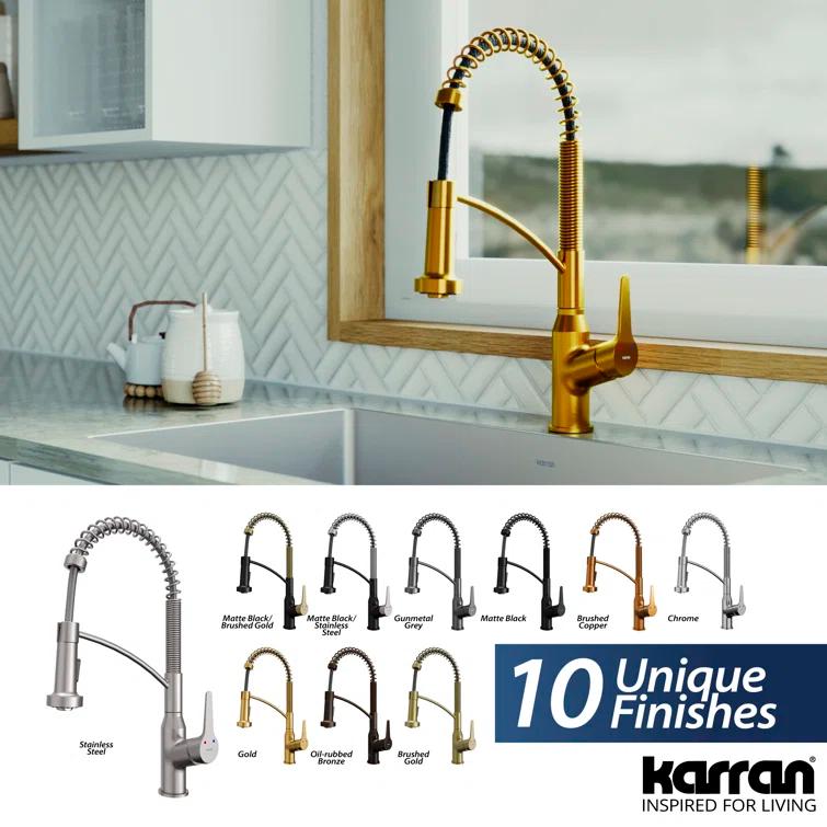 Karran Scottsdale Single-Handle Pull-Down Sprayer Kitchen Faucet