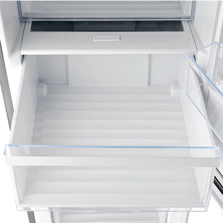 Guardia 46.8-Inch Side-by-Side Bottom Freezer Refrigerator Stainless Steel, 21.6 cu.ft.