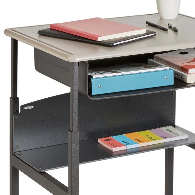 Safco Products Company AlphaBetter® Metal Adjustable Height Open Front Desk