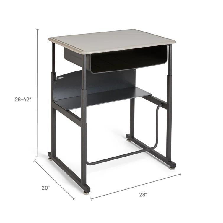 Safco Products Company AlphaBetter® Metal Adjustable Height Open Front Desk