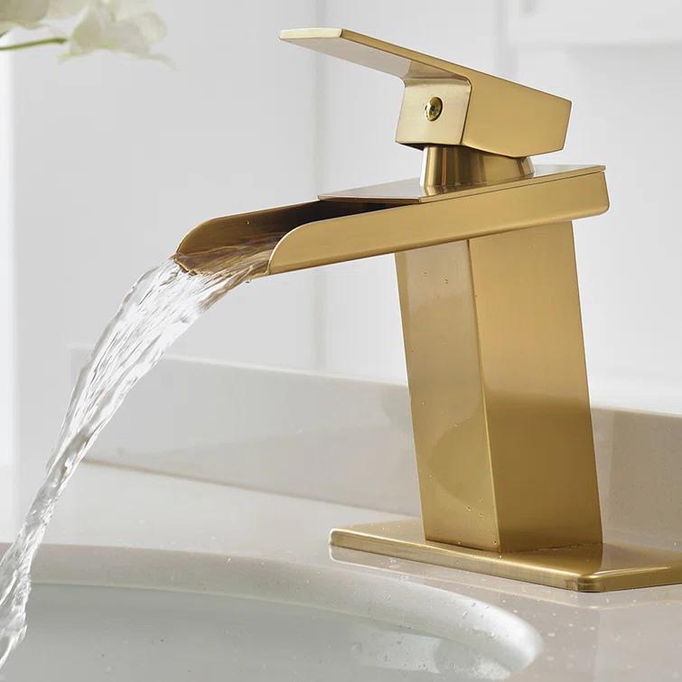 Single-Hole Single-handle Bathroom Faucet with Drain Assembly