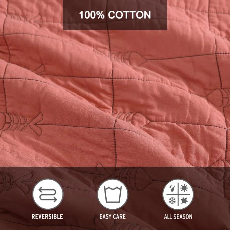 Eddie Bauer Eddie Bauer Troutdale Cotton Reversible Quilt Set