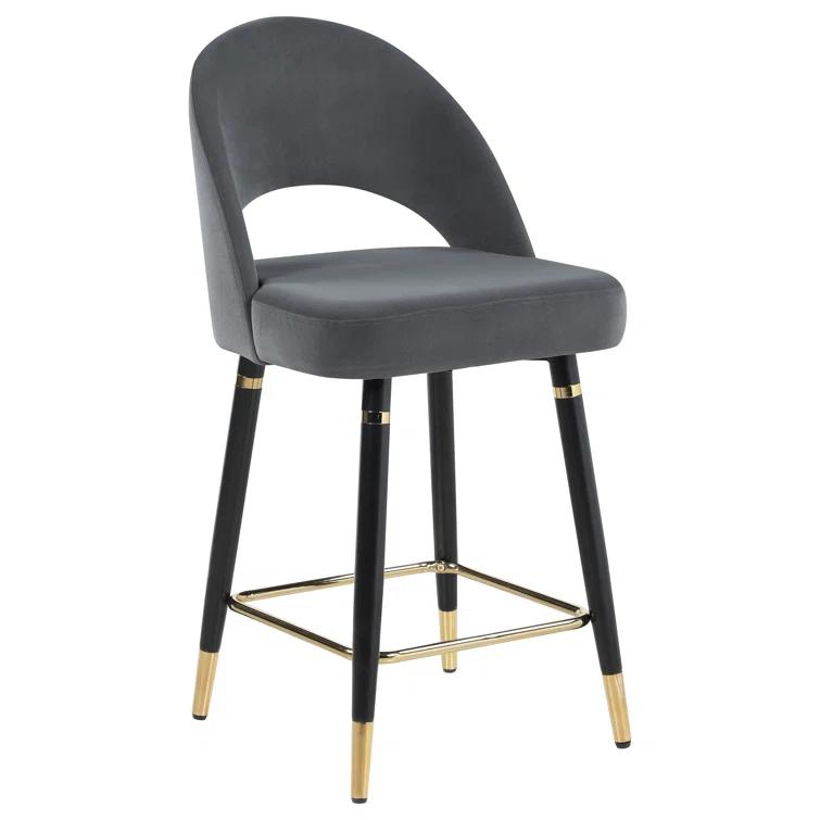 Antionette Arched Back Upholstered Counter Height Stools (Set Of 2)