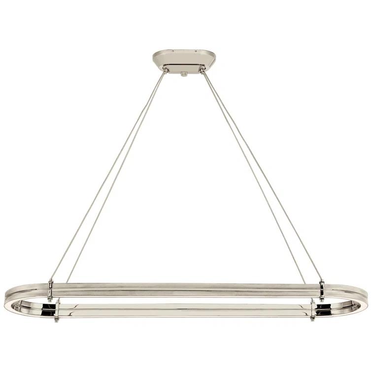 Paxton Polished Nickel 54" LED Linear Chandelier