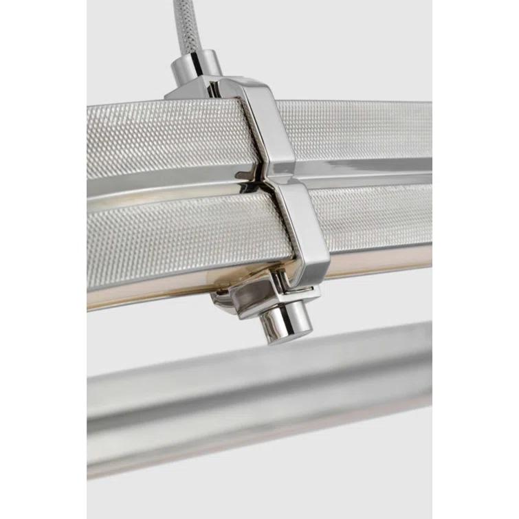 Paxton Polished Nickel 54" LED Linear Chandelier