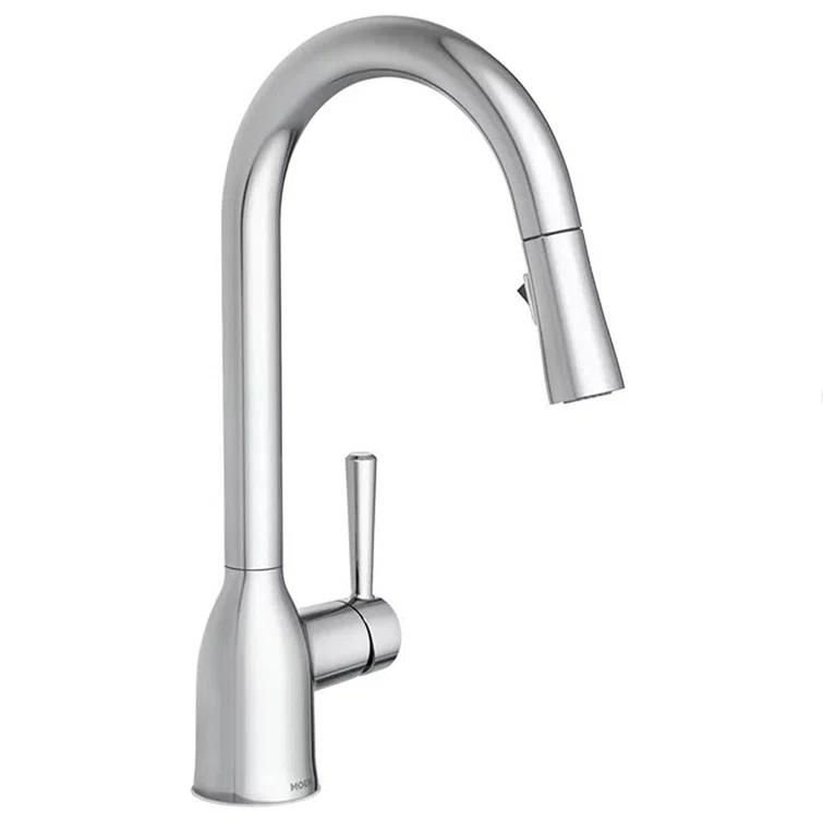 Adler Pull Down Single Handle Kitchen Faucet with Accessories