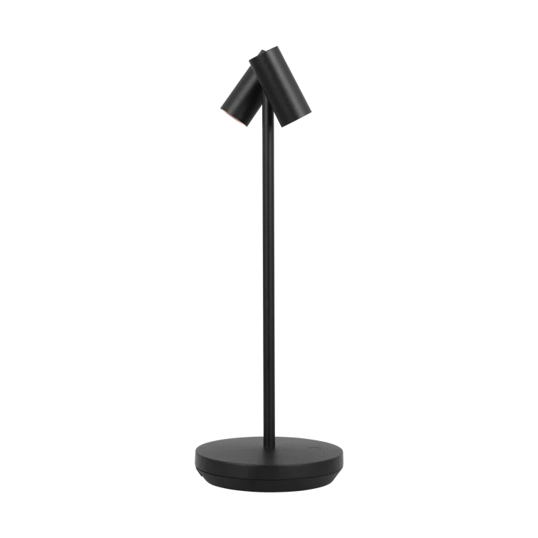 Black Adjustable Cordless Outdoor LED Table Lamp