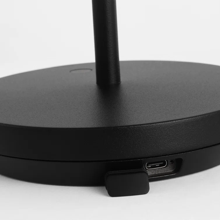 Black Adjustable Cordless Outdoor LED Table Lamp