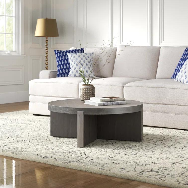 Alford Round Coffee Table - Brown