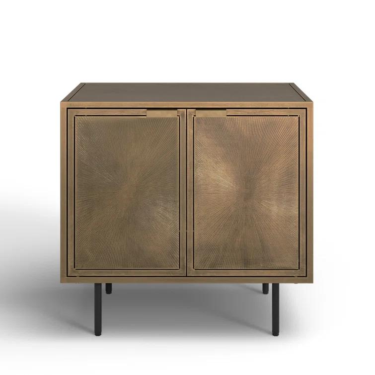 Argonaut Metal Cabinet Nightstand (25")