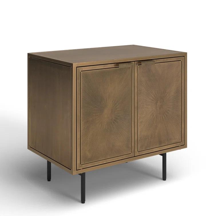 Argonaut Metal Cabinet Nightstand (25")