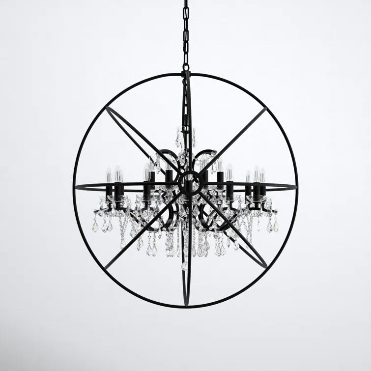 Willa Arlo™ Interiors Svante 18 - Light Dimmable Globe Chandelier