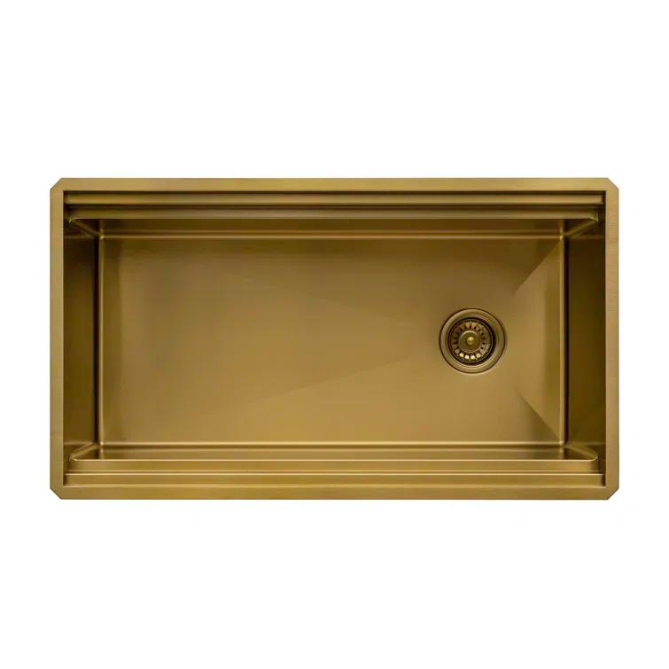 Ruvati 20 x 14 inch Semi-Recessed Drop-in Topmount Rectangular Bathroom Sink