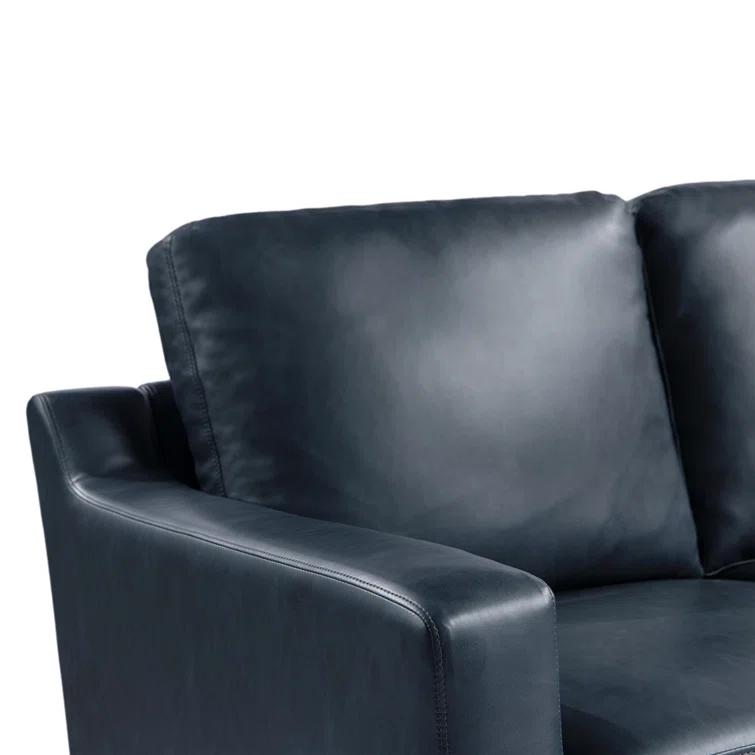 Turner 68.9" Square Arm Faux Leather Sofa
