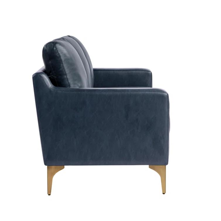 Turner 68.9" Square Arm Faux Leather Sofa