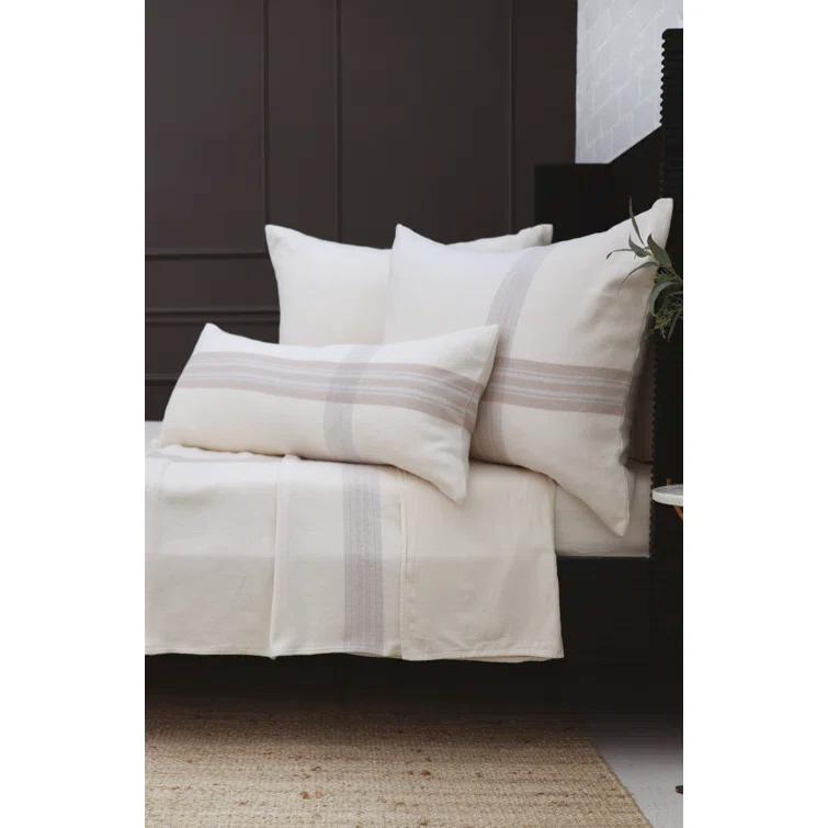 Geneva Plaid Cotton Lumbar Throw Pillow