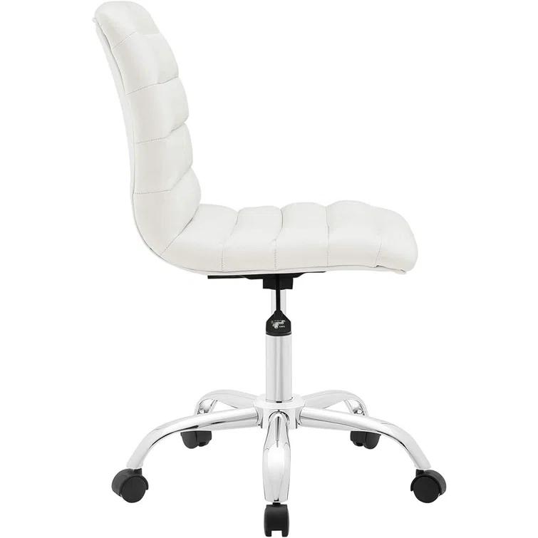 Modway Ripple Armless Mid Back Vinyl Office Chair