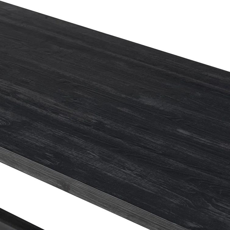 Otto Black Pine Extendable Rectangular Dining Table