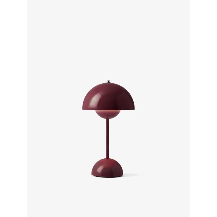 Flowerpot Portable LED Table Lamp Dark Plum