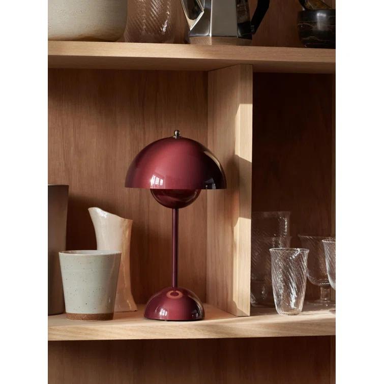 Flowerpot Portable LED Table Lamp Dark Plum
