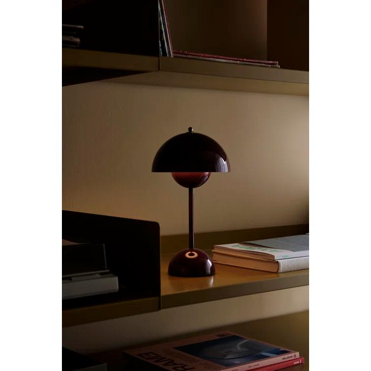 Flowerpot Portable LED Table Lamp Dark Plum