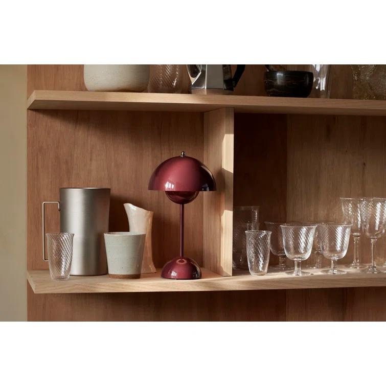 Flowerpot Portable LED Table Lamp Dark Plum