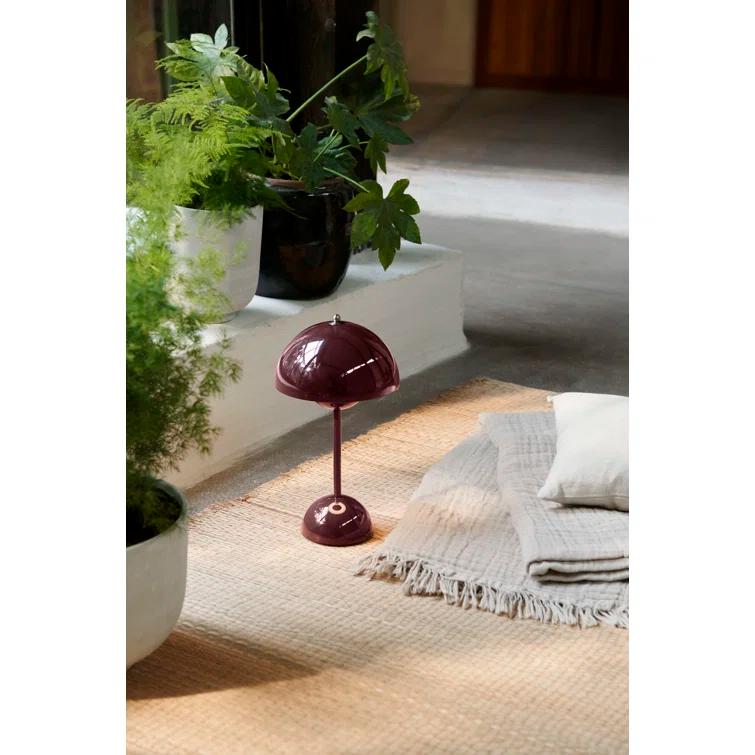 Flowerpot Portable LED Table Lamp Dark Plum
