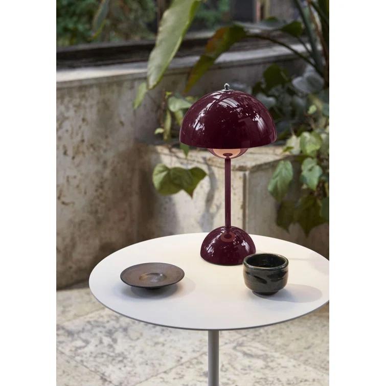 Flowerpot Portable LED Table Lamp Dark Plum