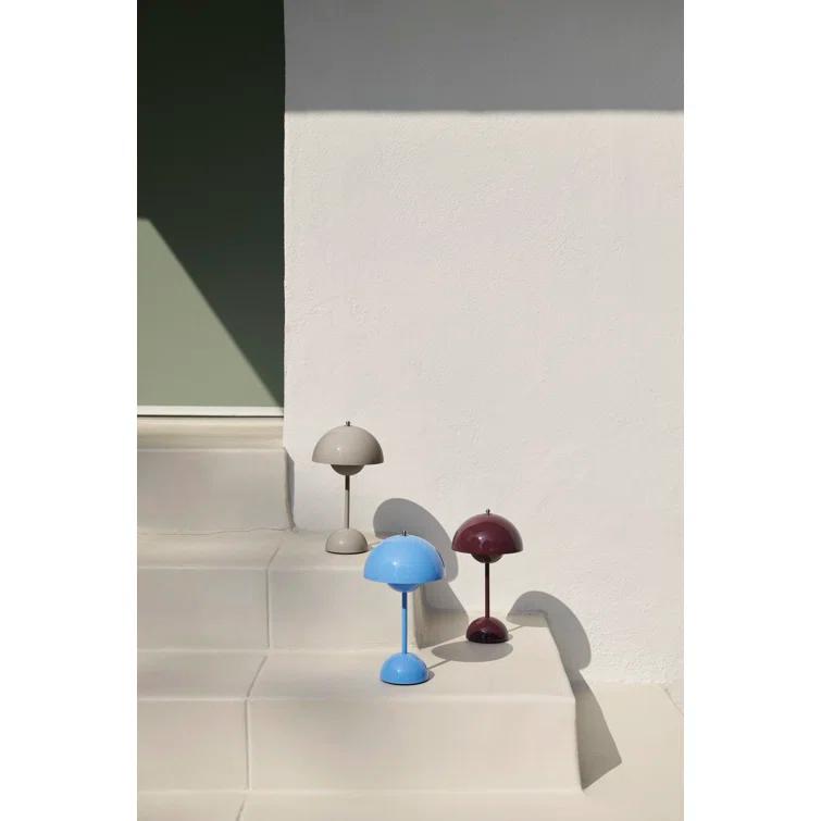 Flowerpot Portable LED Table Lamp Dark Plum