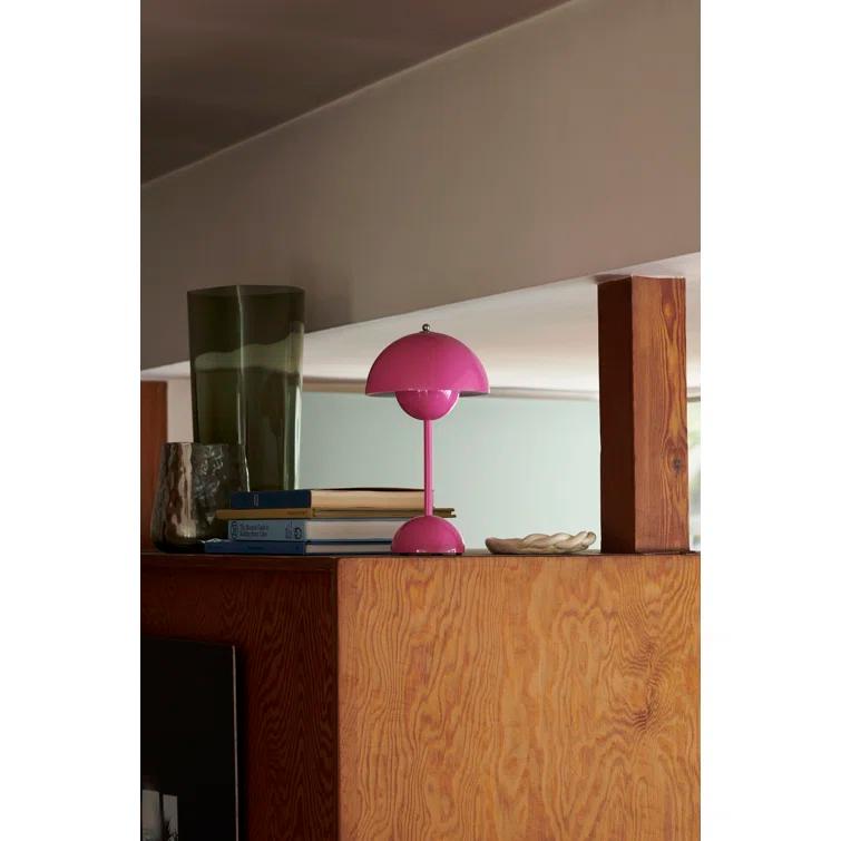 Tangy Pink Cordless Outdoor LED Table Lamp