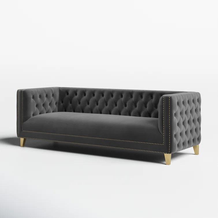 Sickels 90'' Velvet Sofa