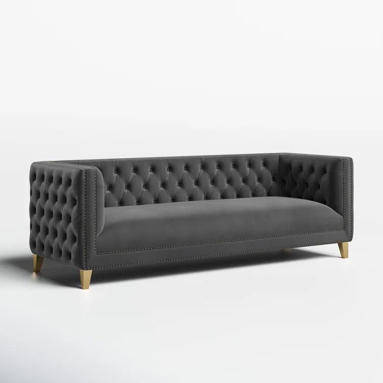 Sickels 90'' Velvet Sofa