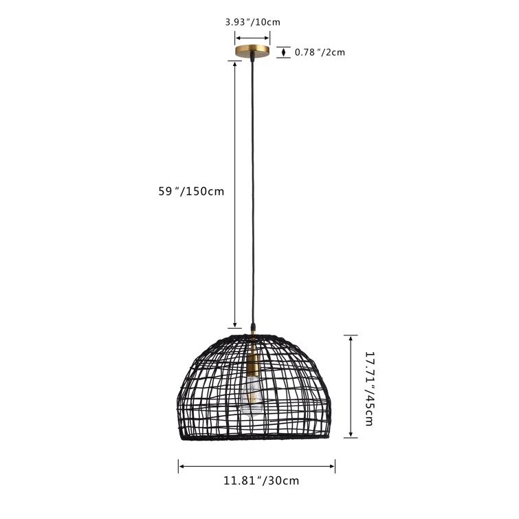 Wexler 1 - Light Pewter Single Pendant