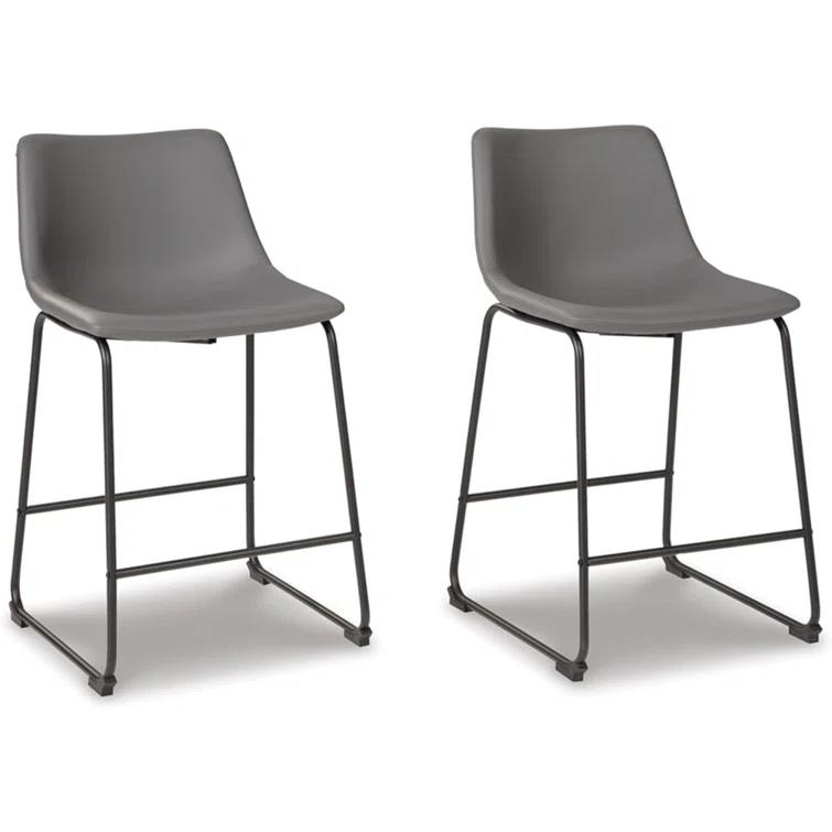 Ashtin Upholstered Counter Stool with Metal Frame