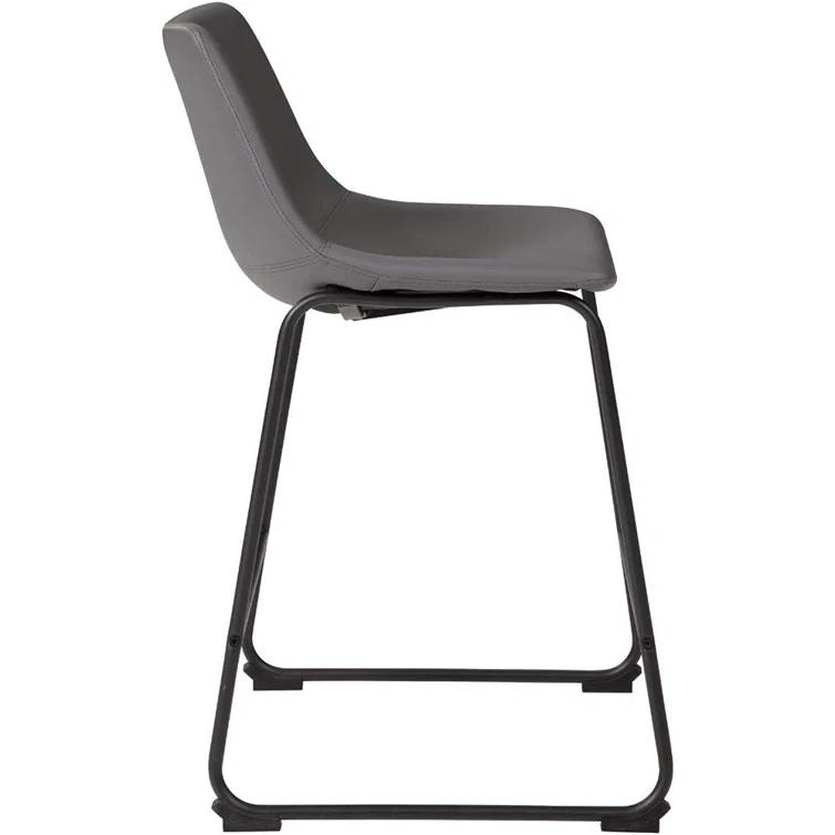 Ashtin Upholstered Counter Stool with Metal Frame