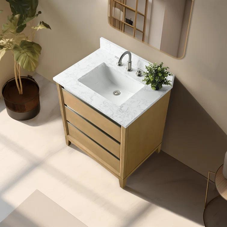 30 Single Bathroom Vanity with Top