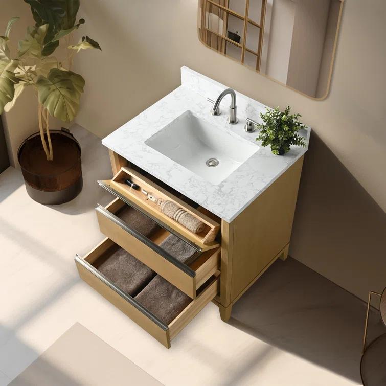30 Single Bathroom Vanity with Top