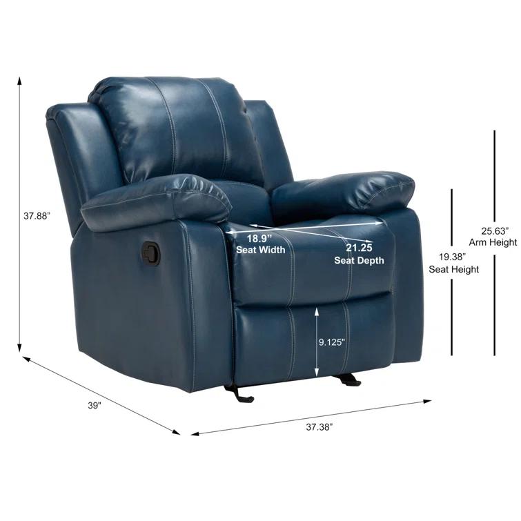 GZMWON Charlotte Leather Gel Recliner